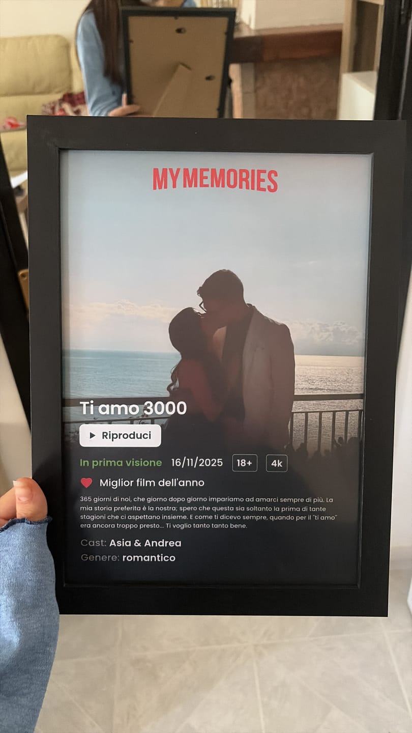 Customer photo review of MyMemories - Poster Personalizzabile