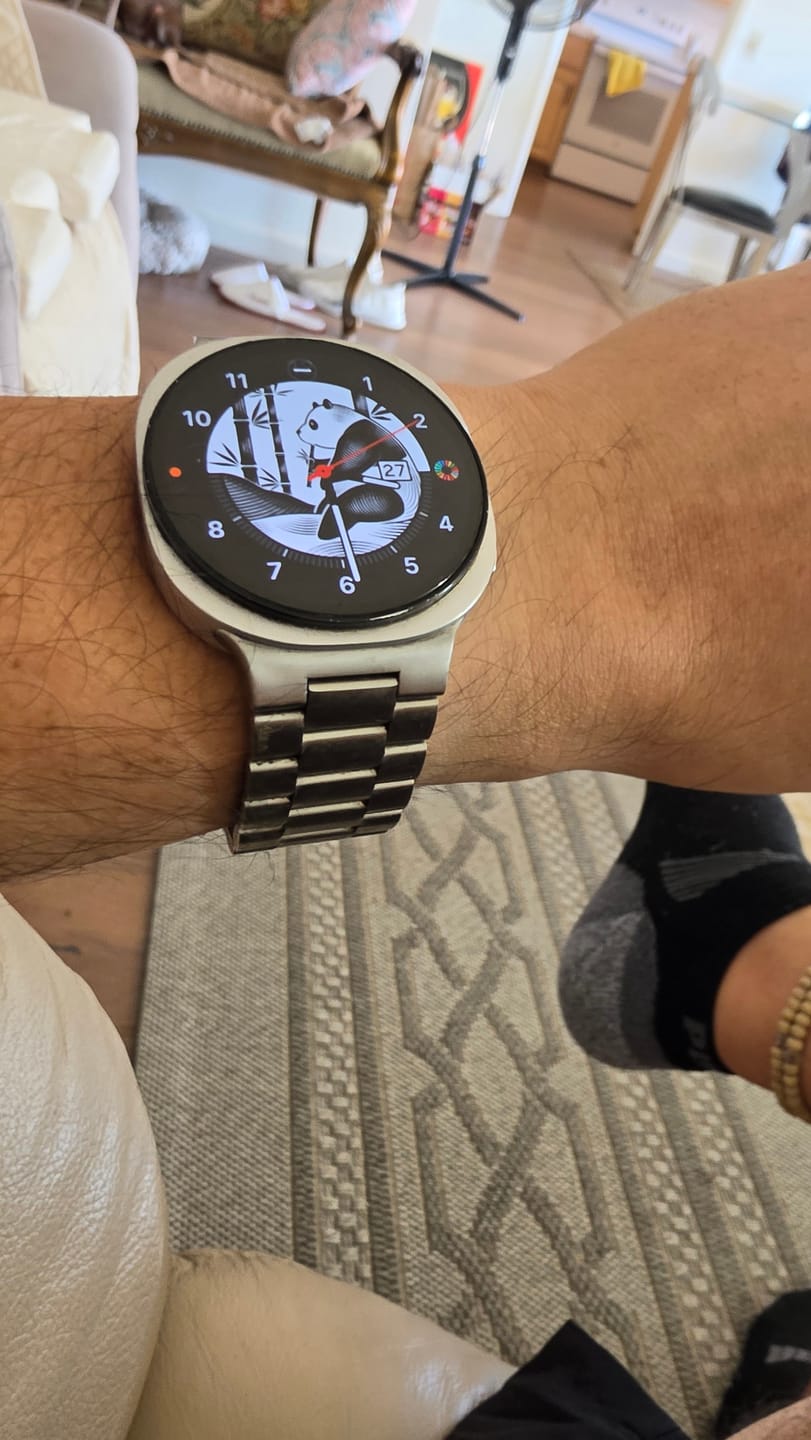 Customer photo review of Galaxy Watch8, Watch8 Classic & Watch9 Brushed Three-Link Steel Band