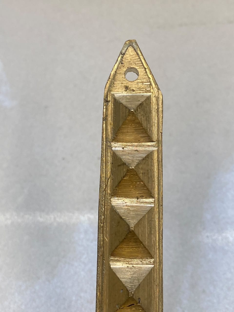 Customer photo review of 9 Pyramid Strips – Vastu Remedy for Door Threshold & Toilet Energy Blocking | Copper/Brass/Lead Door Corrections | 7 inches
