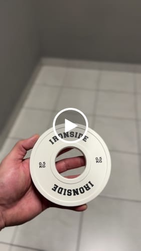 Customer photo review of Discos Fraccionales Olímpicos PU (0.5 a 2.5 KG) IRONSIDE