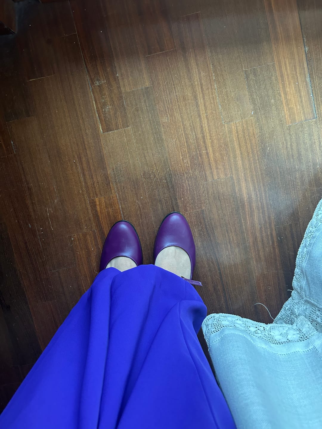 Customer photo review of Tetris Purple maryjane in nappa viola tacco 7 artigianale marchigiana