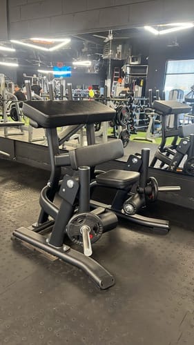 Customer photo review of Standing Leg Curl Plate Loaded IRONSIDE Luxe