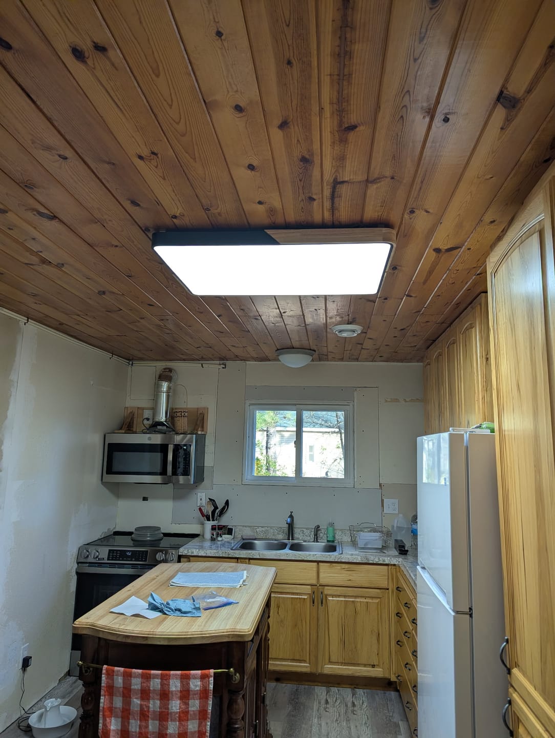 Customer photo review of Rectangle LED Flush Mount Light