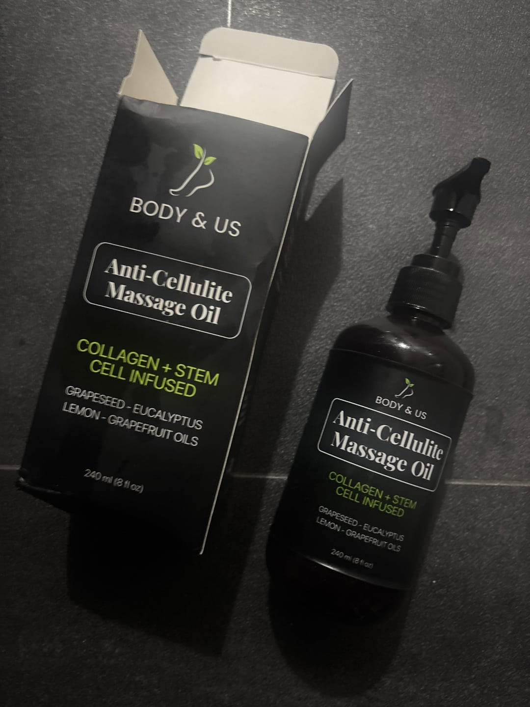 Customer photo review of Body For Us Anti-Cellulite Massage Oil