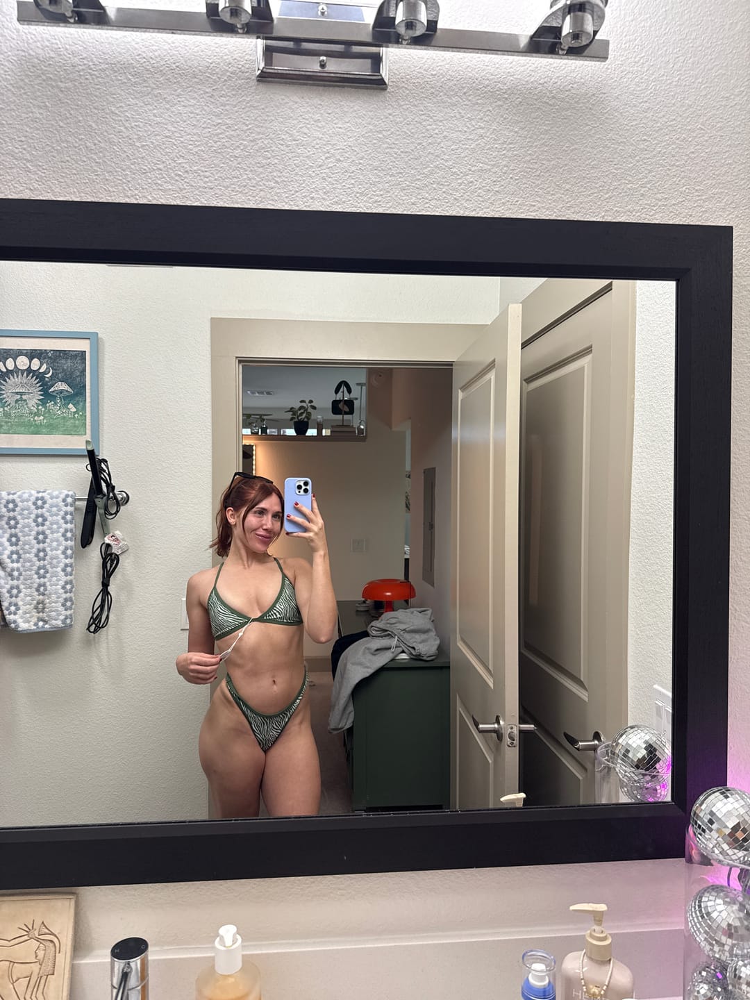 Customer photo review of LILY Tropical Safari Minimal Triangle Top