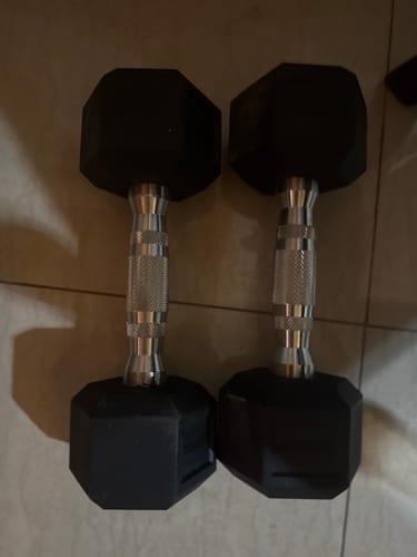 Customer photo review of Mancuerna Hexagonal (2.5 a 50 kg) IRONSIDE