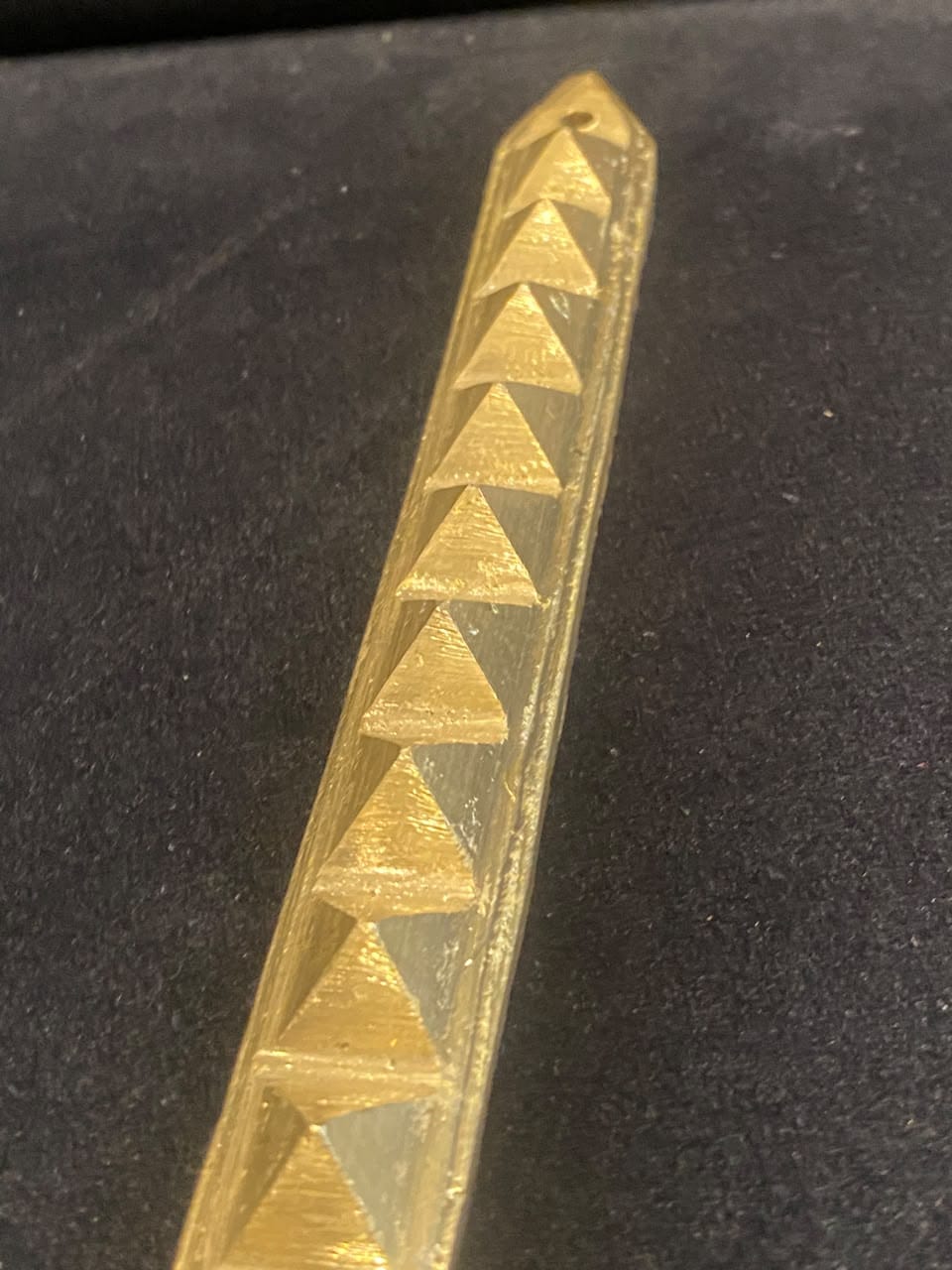 Customer photo review of 9 Pyramid Strips – Vastu Remedy for Door Threshold & Toilet Energy Blocking | Copper/Brass/Lead Door Corrections | 7 inches