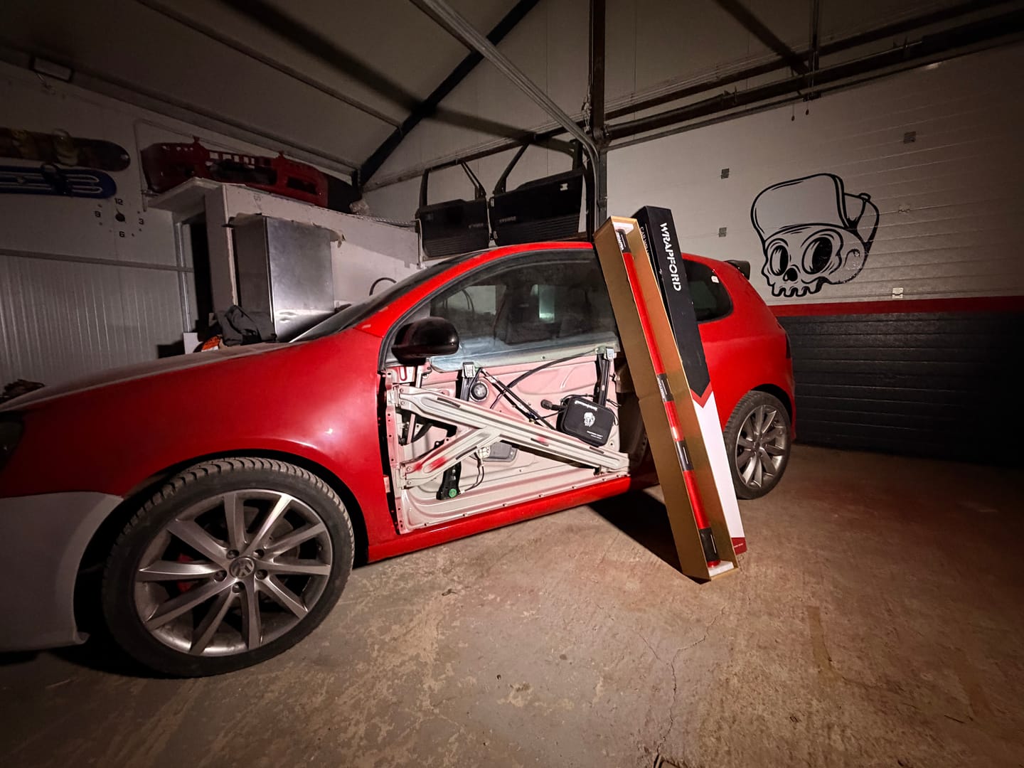 Customer photo review of Gloss Metallic Soul Red Car Vinyl Wrap