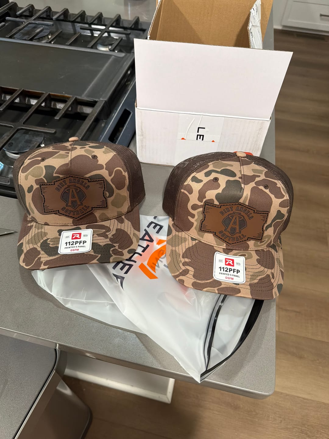Customer photo review of Richardson 112 Custom Leather Patch Hats