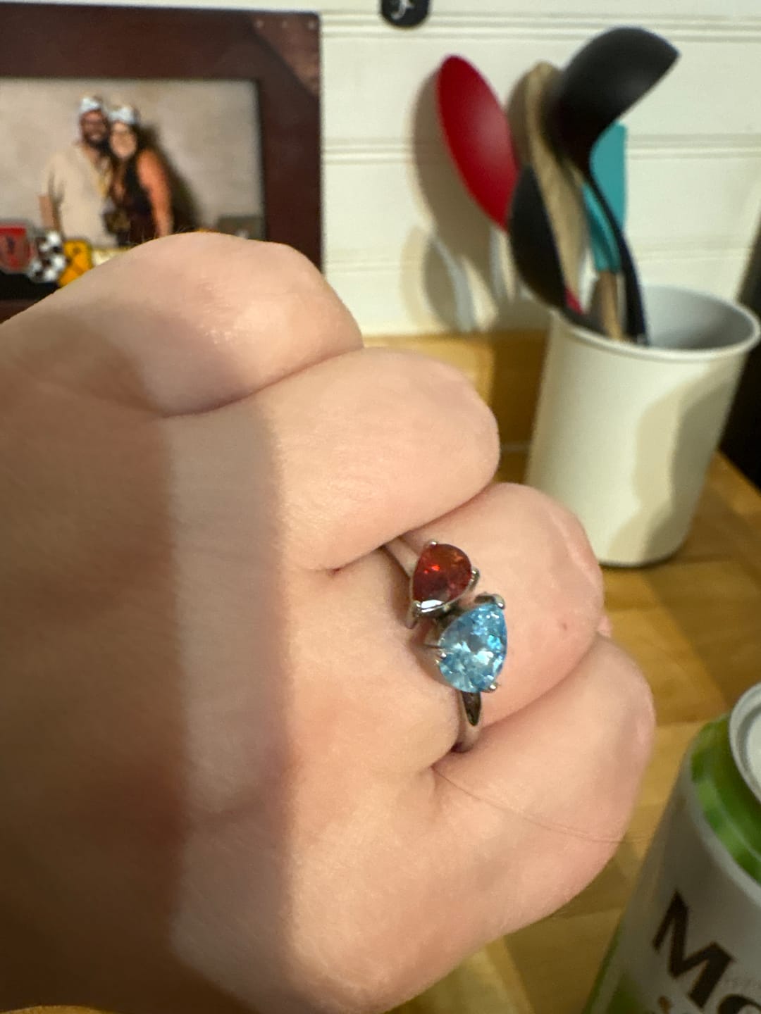 Customer photo review of Céleste Birthstone Ring