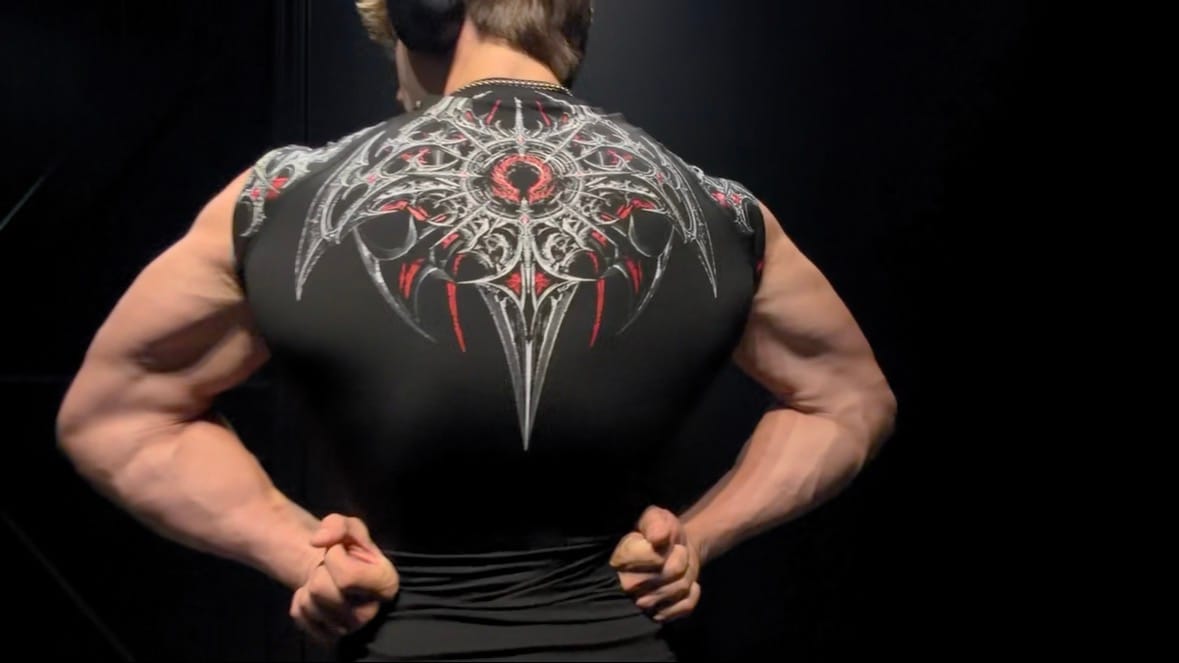 Customer photo review of Void Tech™ BloodBorne shortsleeve Compression [HEAVENLY RED]