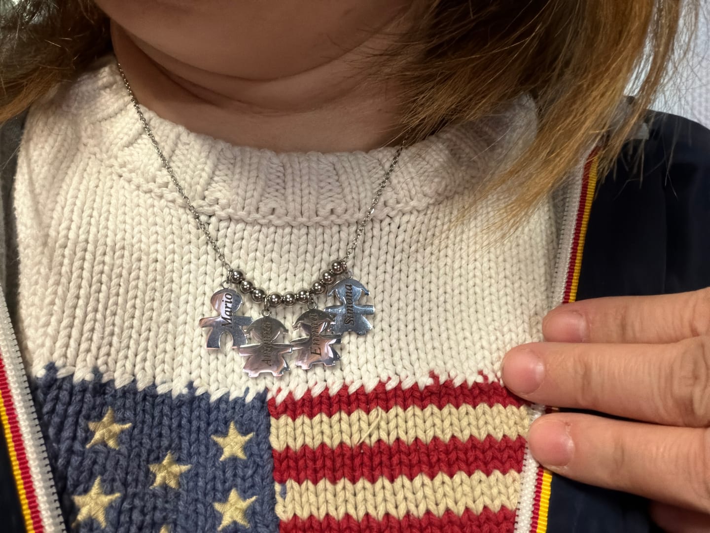 Customer photo review of Collana con bambini - I Miei Tesori