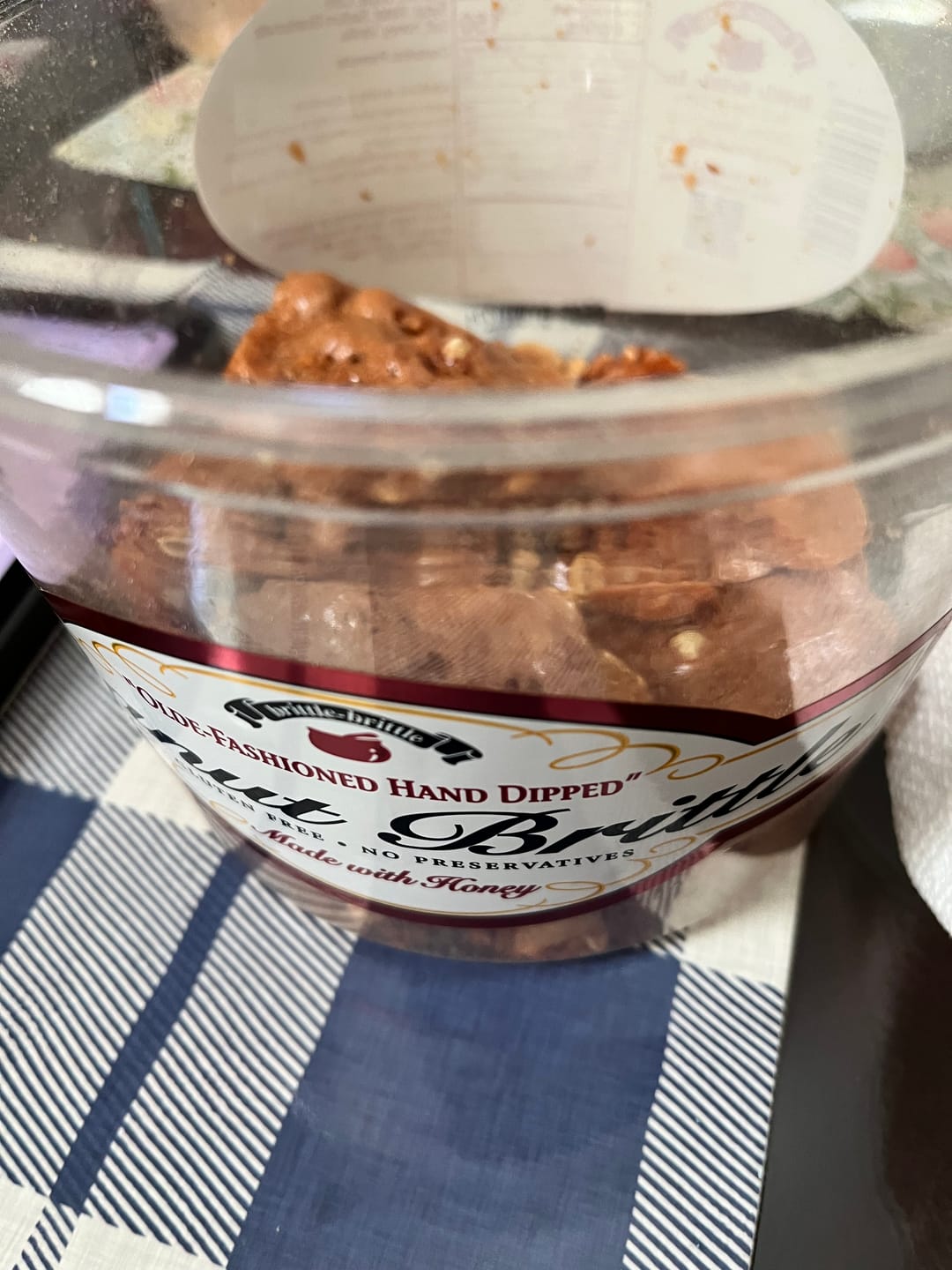 Customer photo review of Gourmet Peanut Brittle