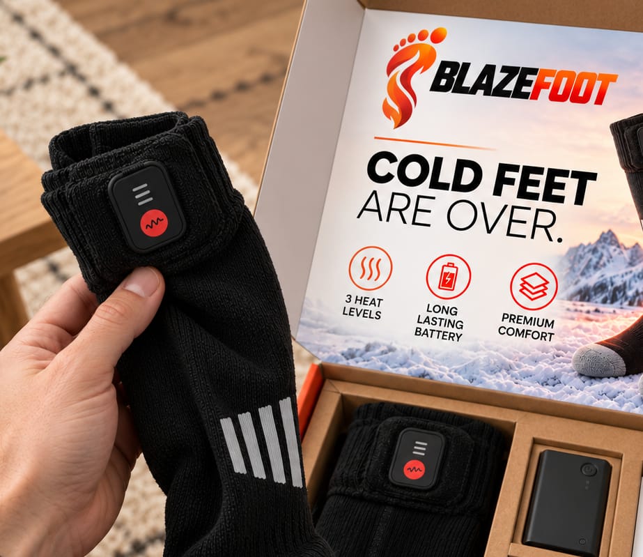 Customer photo review of BLAZEFOOT™ Heated Socks