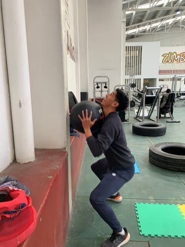 Customer photo review of Balón Medicinal Wall Ball IRONSIDE
