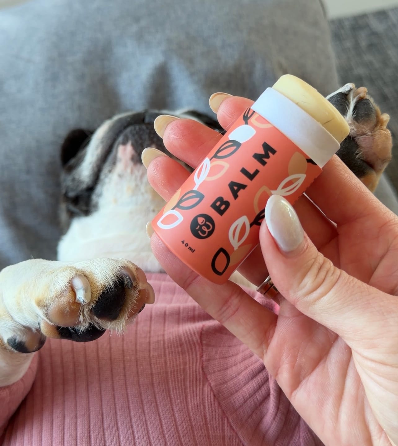 Customer photo review of Weasy Balm | Hidratante pet