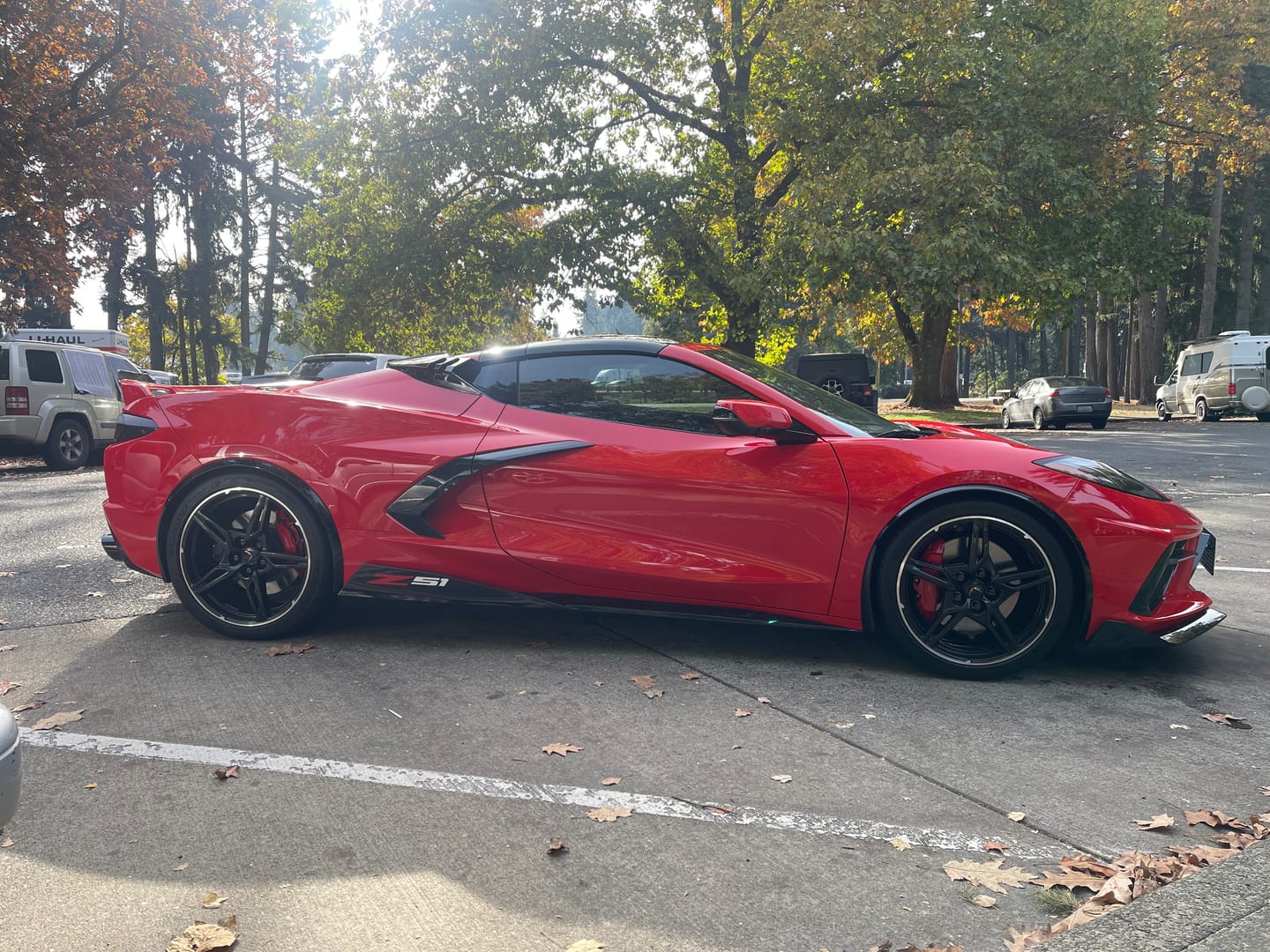 Customer photo review of Corvette C8 Stingray Front Splitter & Side Skirts [5VM Package]