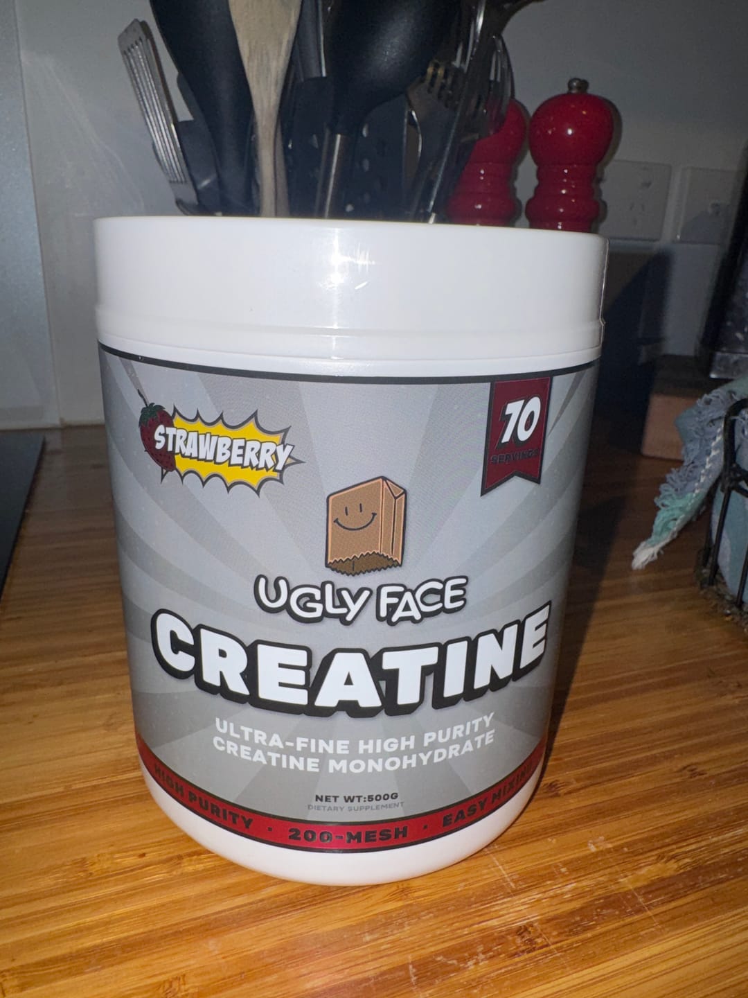 Customer photo review of UGLYFACE® CREATINE MONOHYDRATE