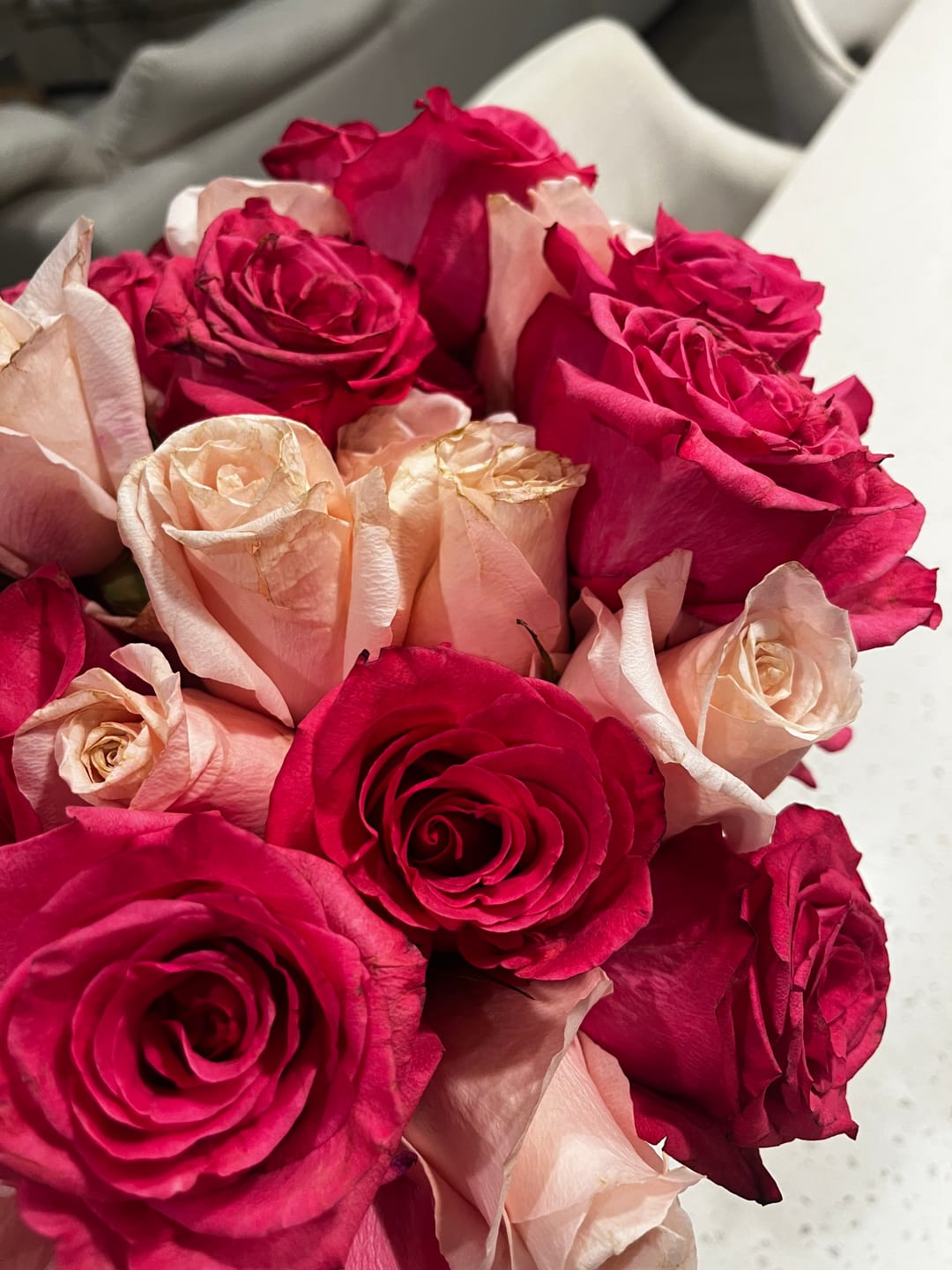 Customer photo review of Raspberry Rose Bouquet