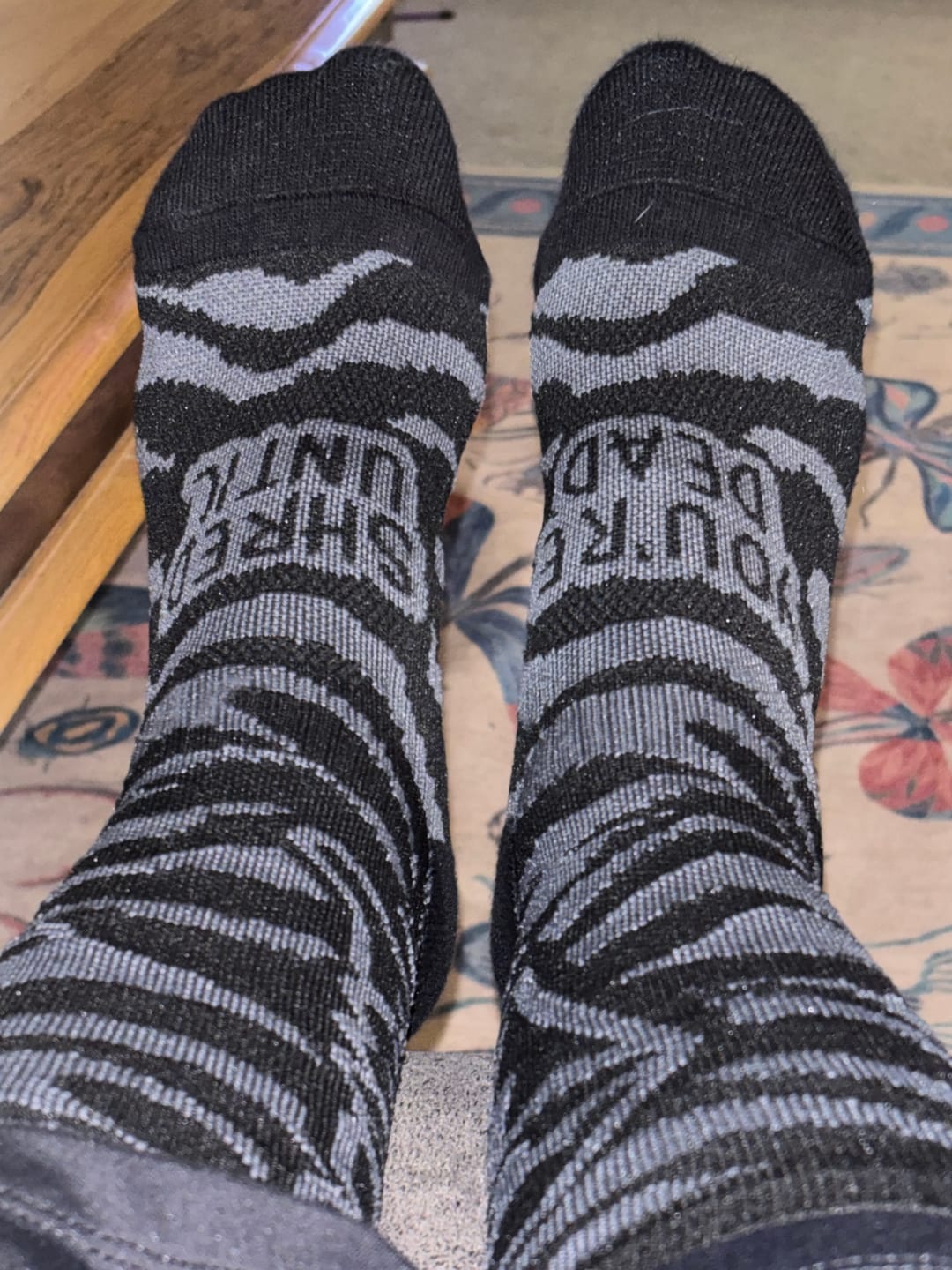 Customer photo review of 3 Pack | Wildcat | Compression Shred Socks