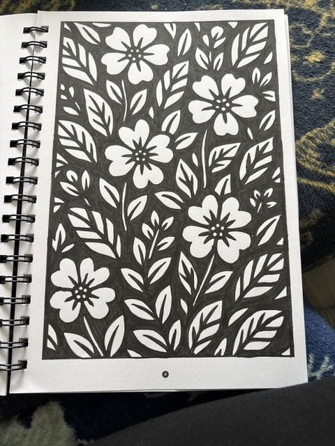 Customer photo review of One Color Malbuch – Originalausgabe