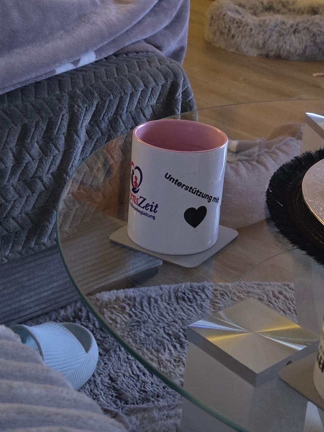 Customer photo review of Tassen mit Logo bedrucken – ab 10 Stück 325ml - Spülmaschinenfest