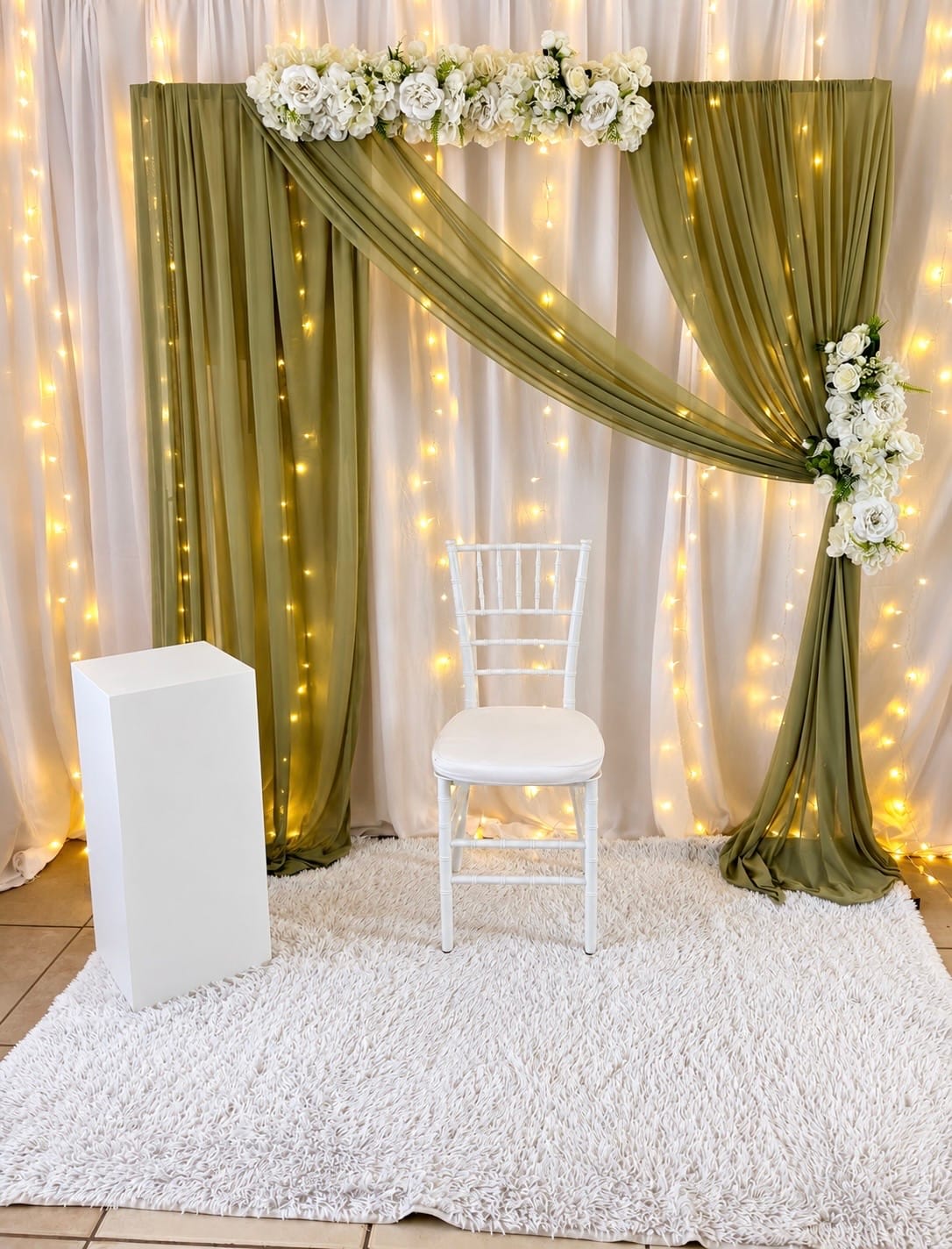 Customer photo review of Curtain Fairy Lights | Warm White | 3m x 3m