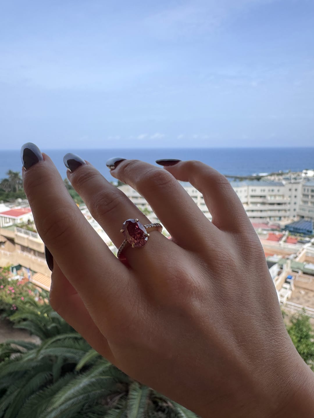 Customer photo review of TOURMALINE ROSE DIAMOND
