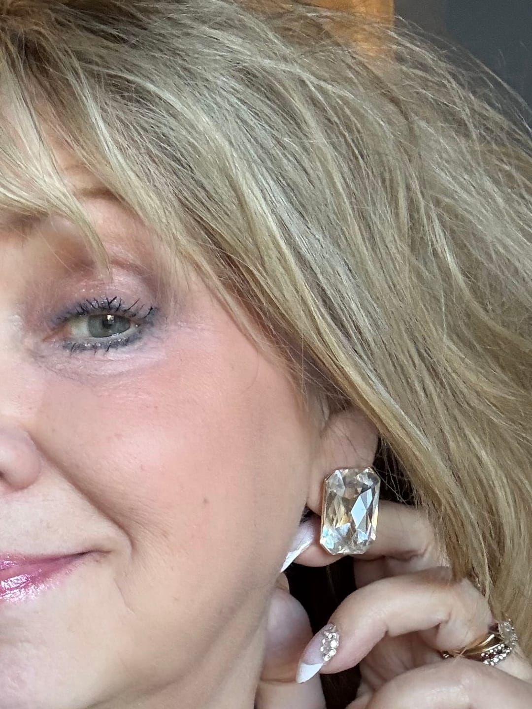 Customer photo review of Stardust Earrings