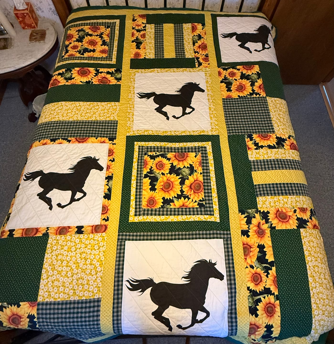 Customer photo review of Running Horse Fabric Panel