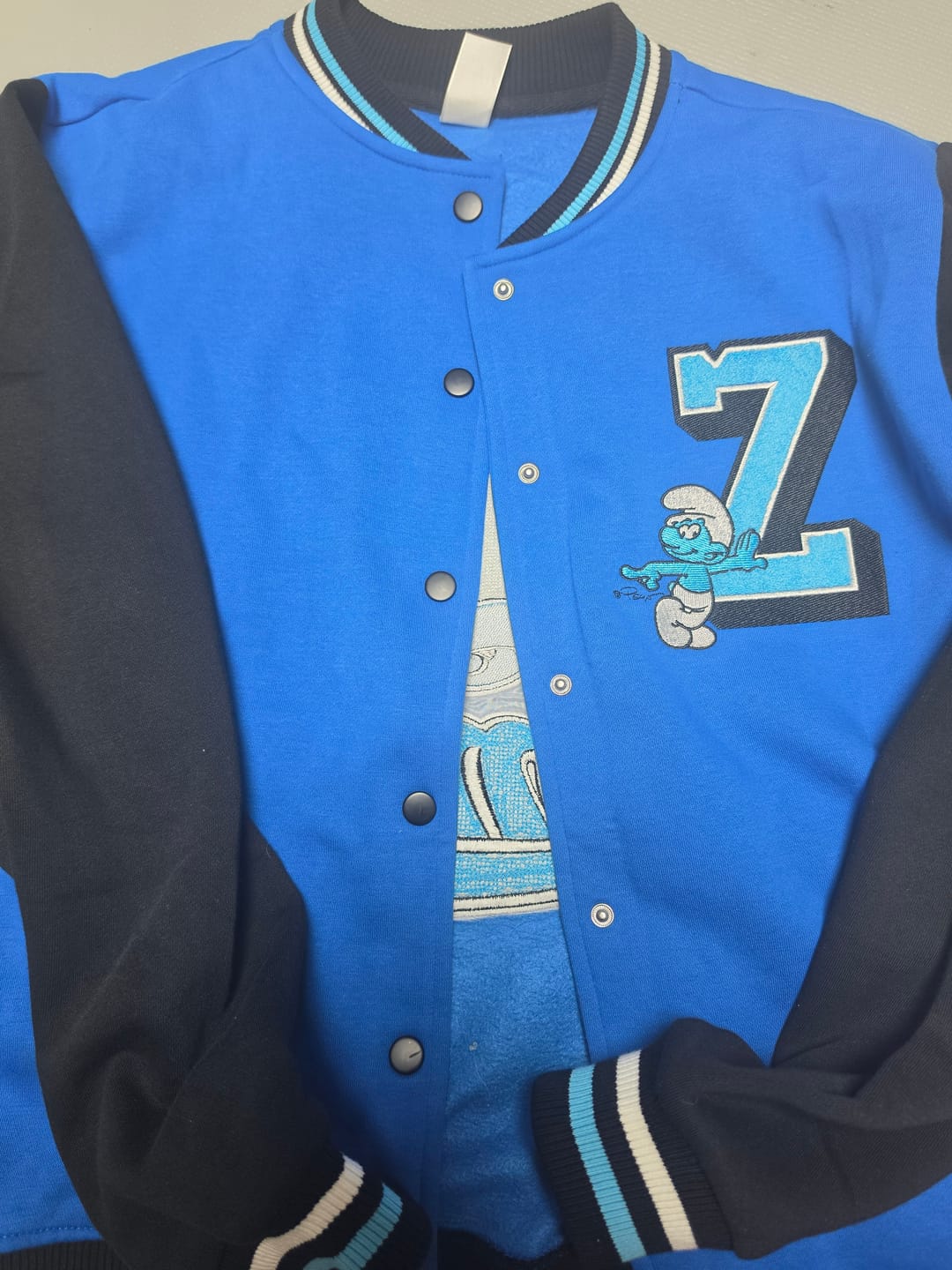 Customer photo review of Zumba X The Smurfs Varsity Jacket