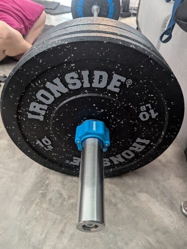 Customer photo review of Disco Olímpico Bumper Hi-Temp IRONSIDE (10 a 45 LB)