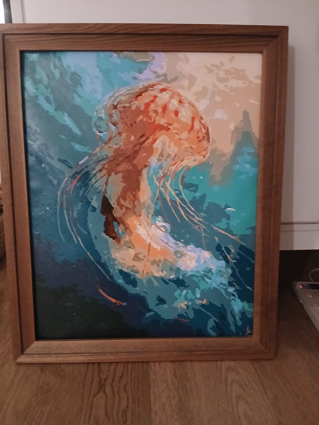 Customer photo review of Ocean Glow | Paint by Number
