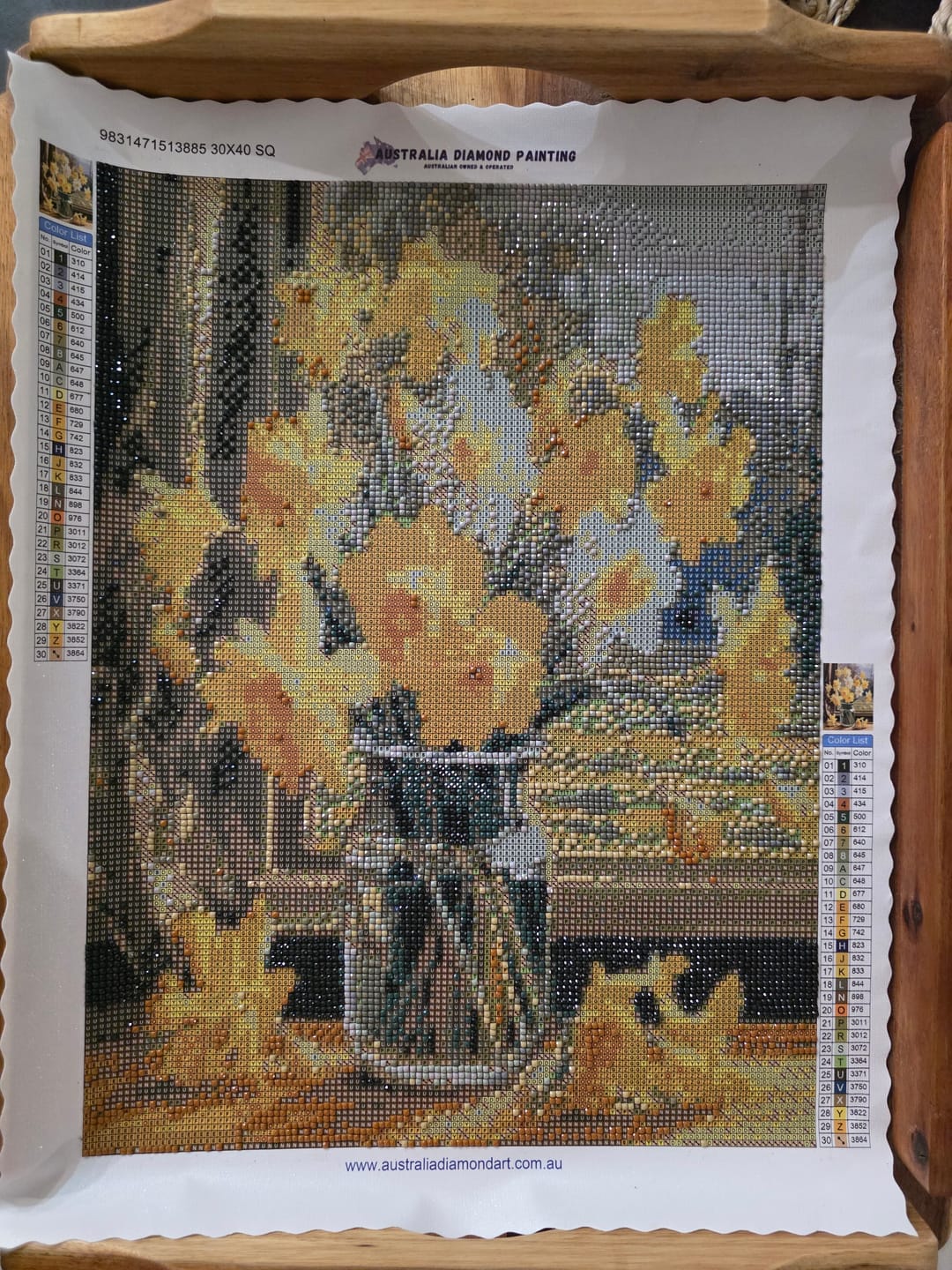 Customer photo review of Daffodils III (Diamond Painting)