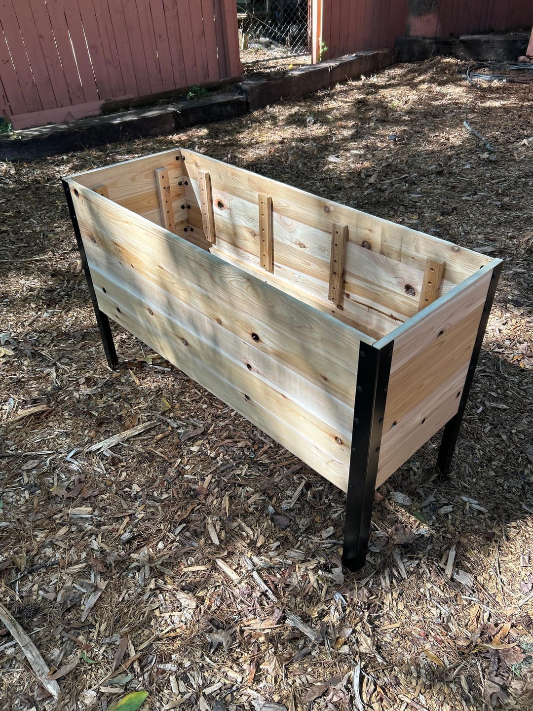 Customer photo review of 18″ x 48″ Deep Root Raised Garden Bed - 30″ TALL - Select Grade