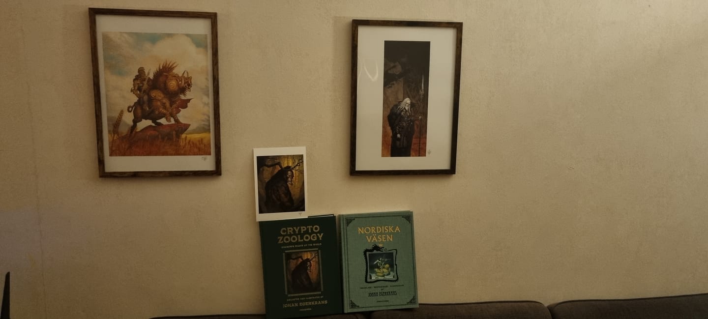 Customer photo review of PRE-ORDER: CRYPTOZOOLOGY - SIGNED BOOK & PRINT