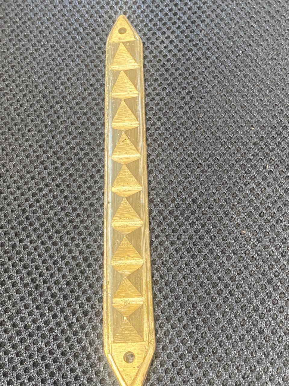 Customer photo review of 9 Pyramid Strips – Vastu Remedy for Door Threshold & Toilet Energy Blocking | Copper/Brass/Lead Door Corrections | 7 inches