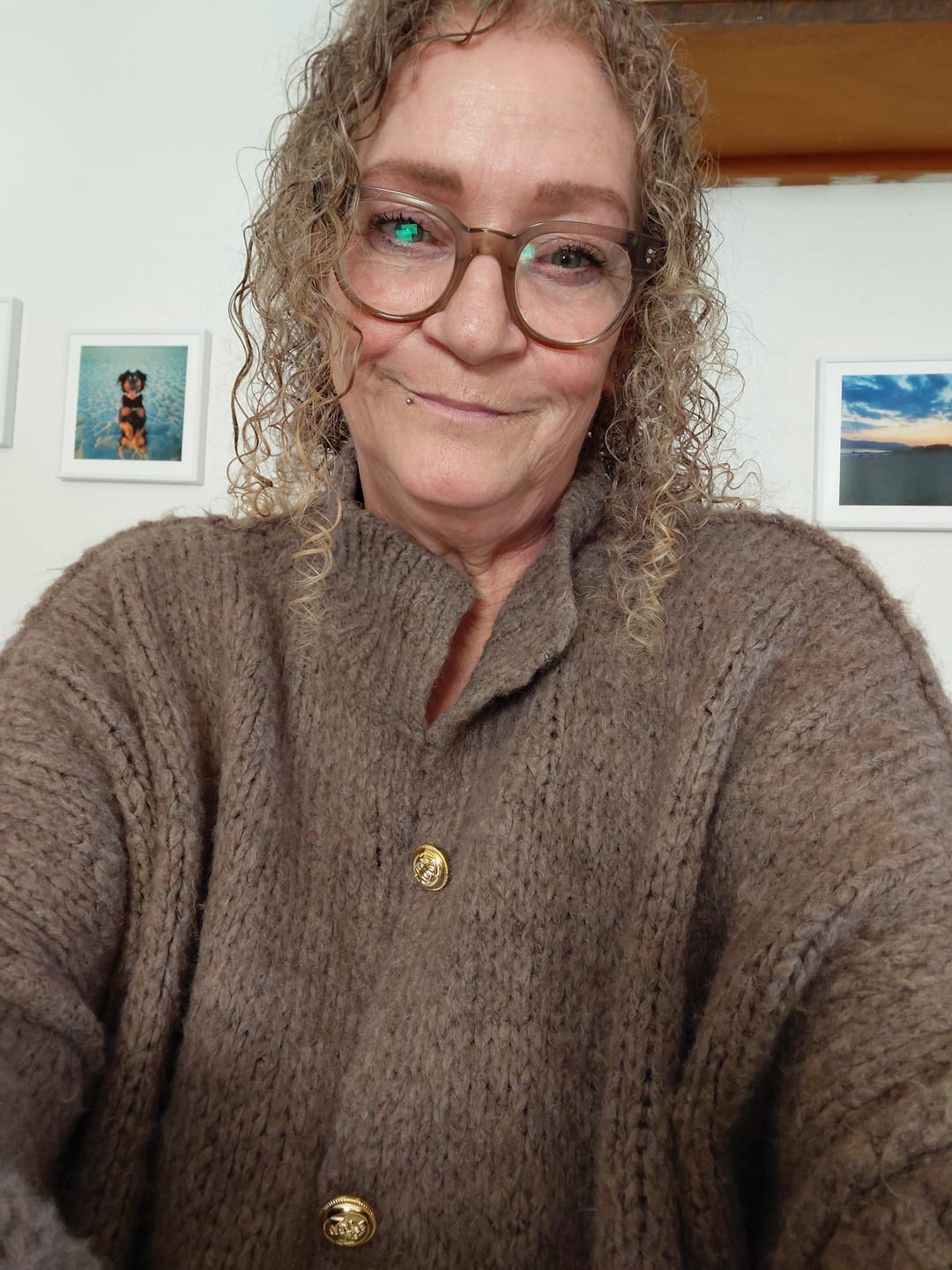 Customer photo review of Oversized Cardigan "CozyGlam"
