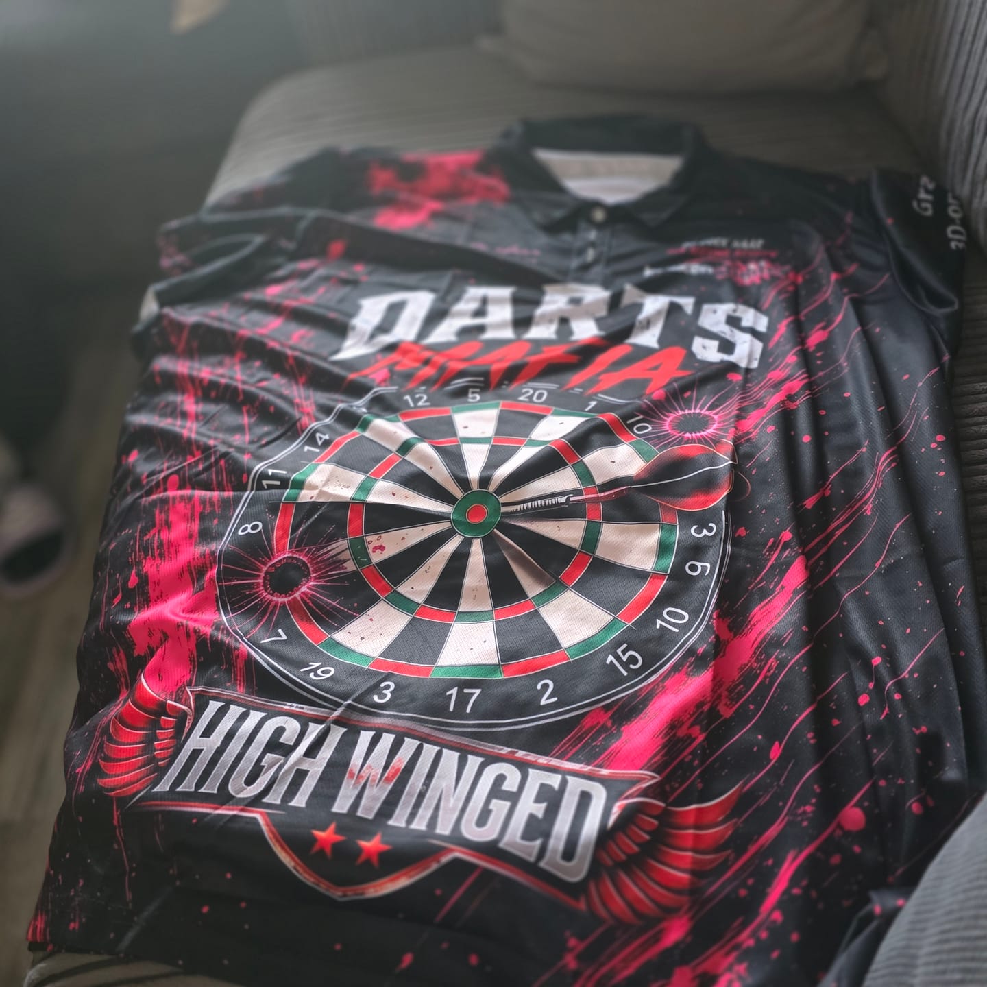 Customer photo review of Maxcorners Darts 3D Shirt For Keukenstunter Spijkenisse BV