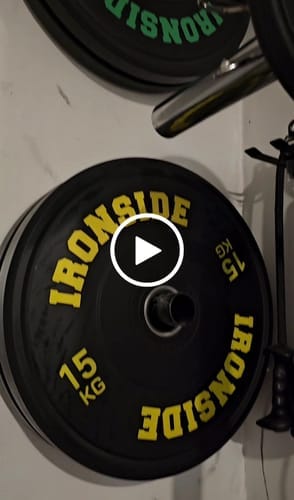 Customer photo review of Disco Olímpico Pro Bumper IRONSIDE (5 a 25 KG)