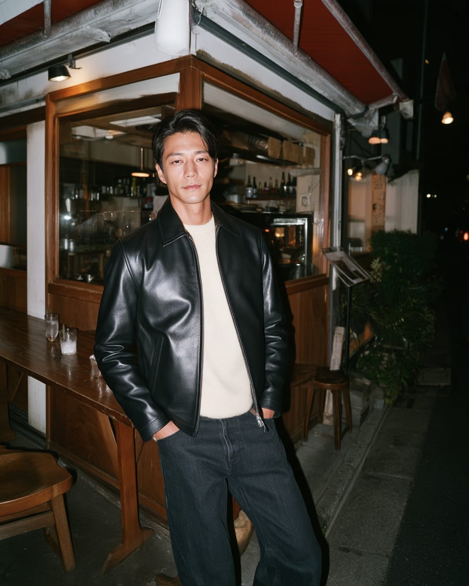 Customer photo review of Zellwear™ Leather jacket