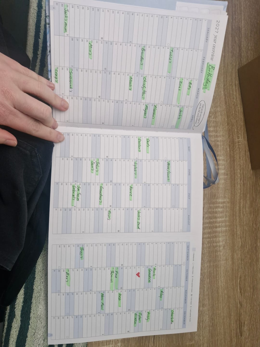 Customer photo review of 2027 Essential Weekly Planner - Bluebelle