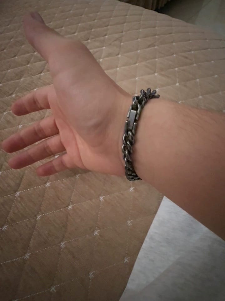 Customer photo review of Cuban Chain Bracelet