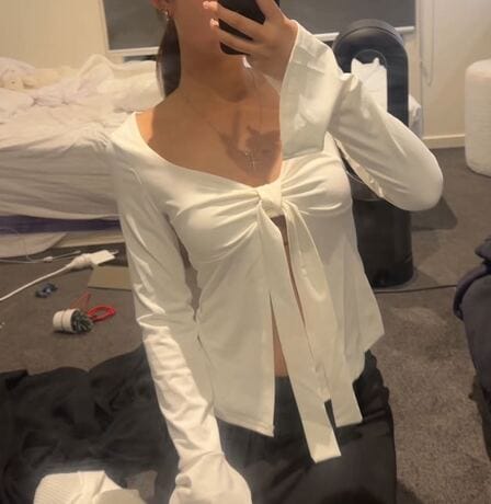 Customer photo review of Amora Blouse