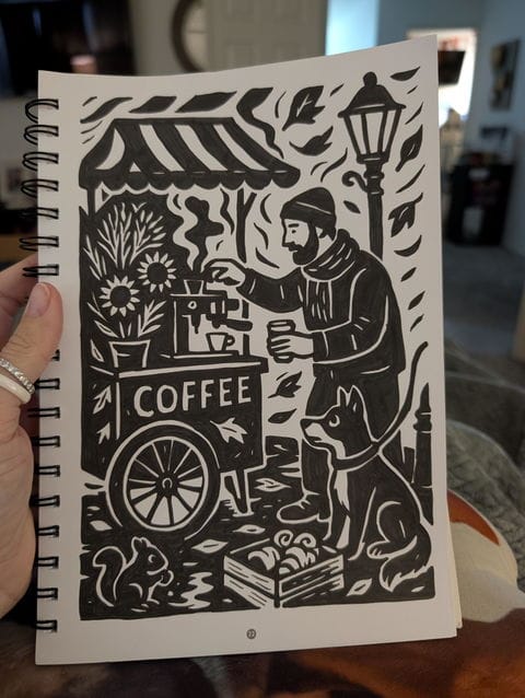 Customer photo review of One Color Malbuch – Originalausgabe