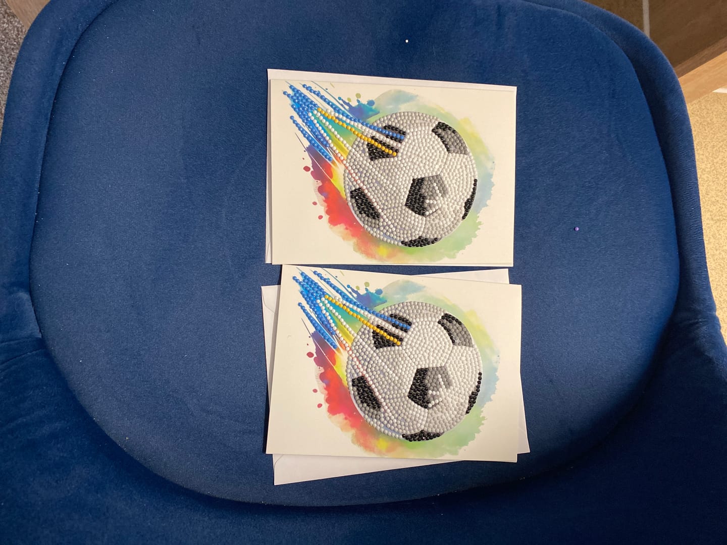 Customer photo review of Score! Crystal Art Card Kit 12.6cm x 17.5cm