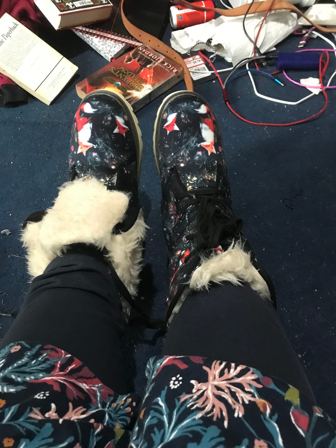 Customer photo review of Fox Den Fold Over Winter Boots