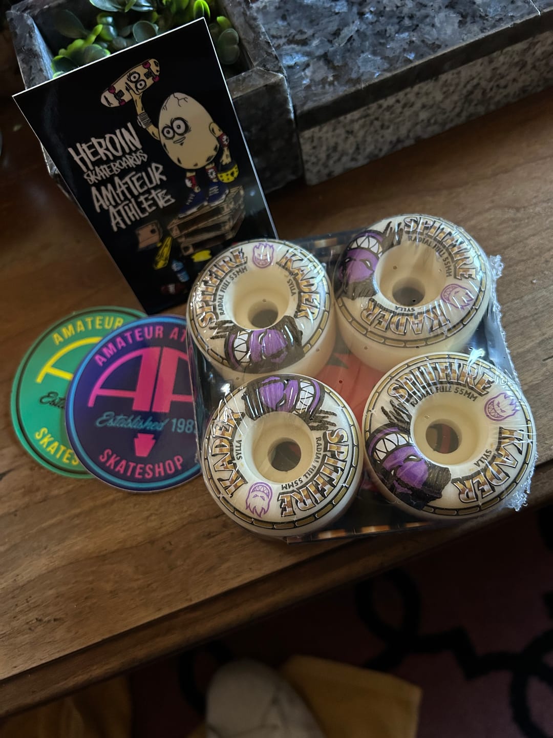 Customer photo review of SPITFIRE F4 99 KADER ROLLY RADIAL FULL NATURAL WHEELS 55MM