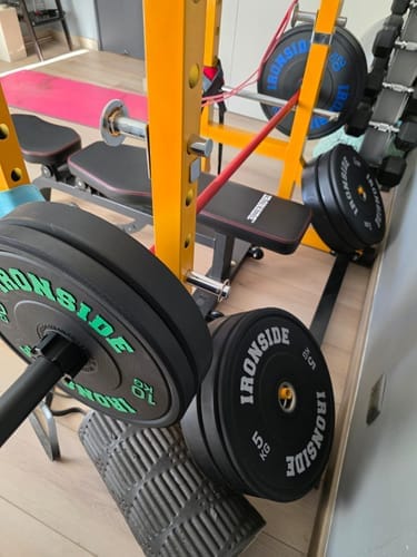 Customer photo review of Disco Olímpico Pro Bumper IRONSIDE (5 a 25 KG)
