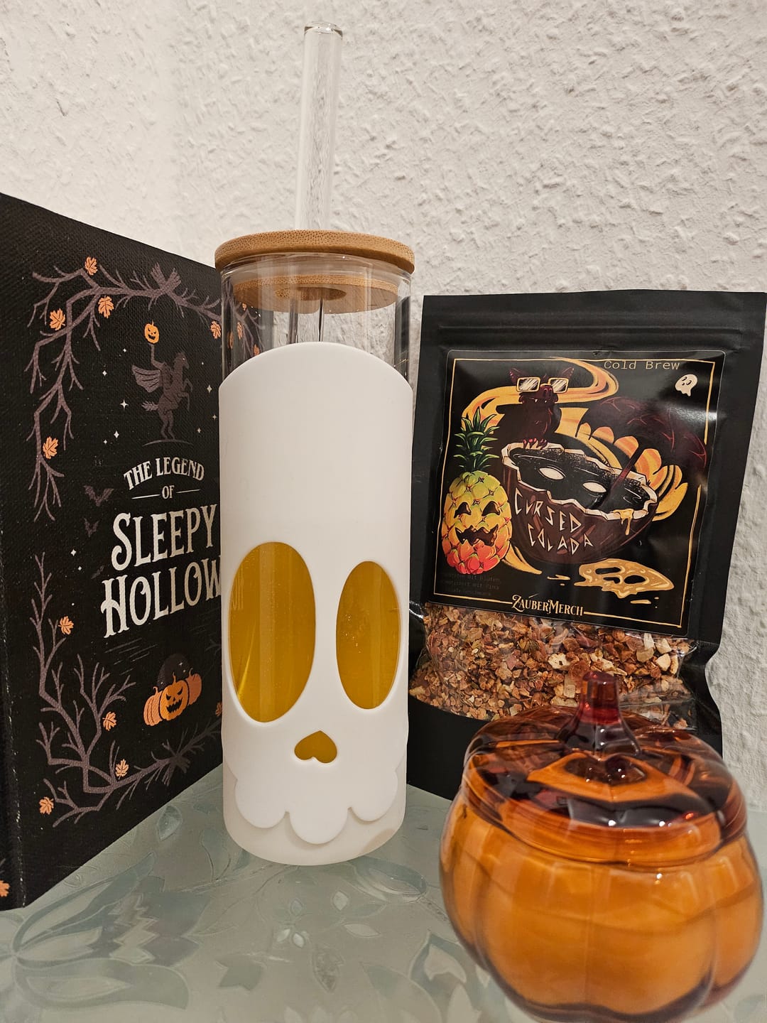 Customer photo review of Cursed Colada Cold Brew Tee – Pina Colada Eistee